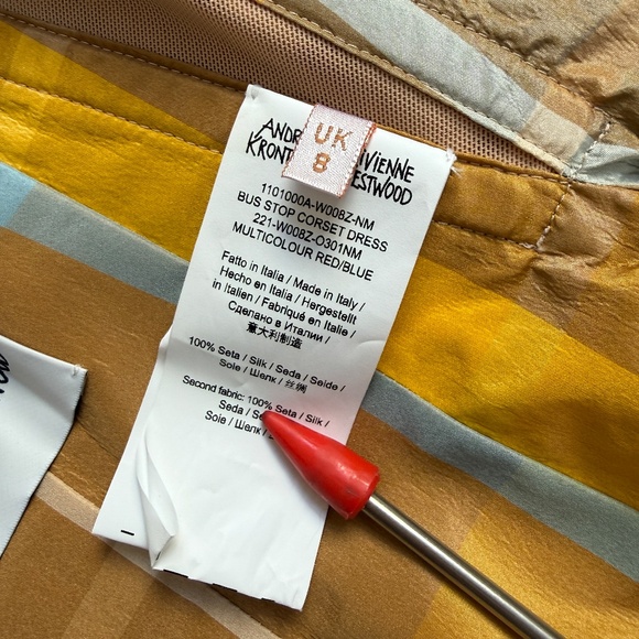 Vivienne Westwood 7,105$ !!! 2022 Andreas Kronthaler Silk Bus Stop Dress - Picture 16 of 16